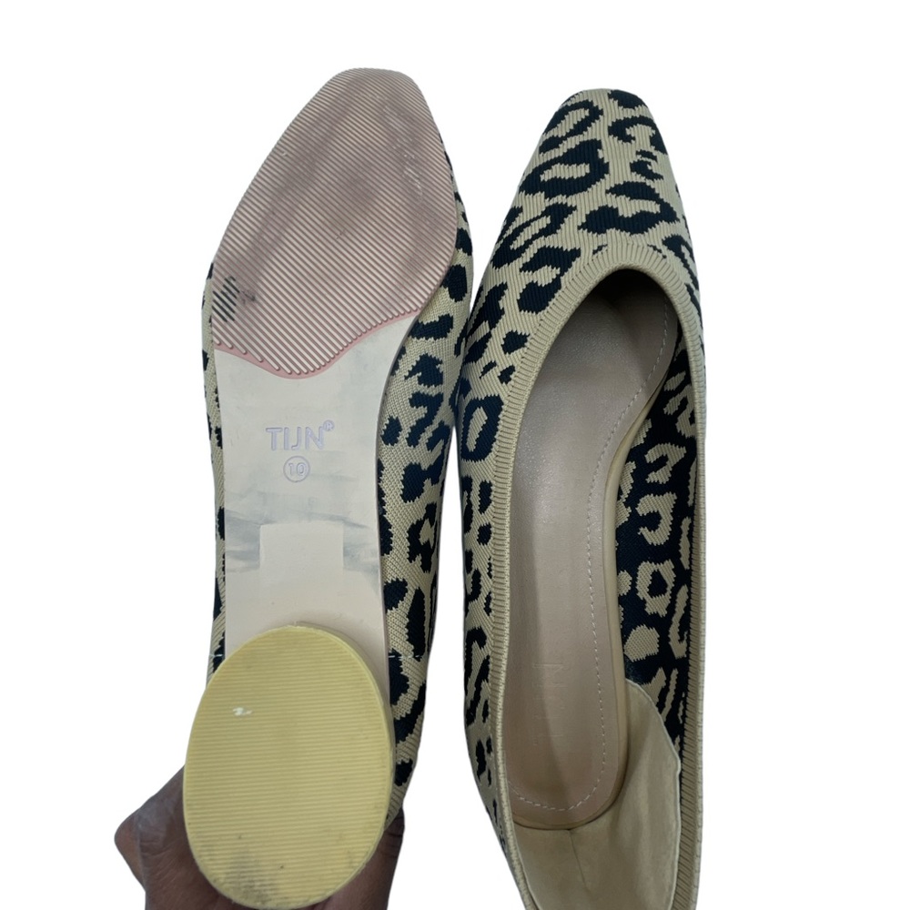 Leopard Print Stretchy Flats - image 4
